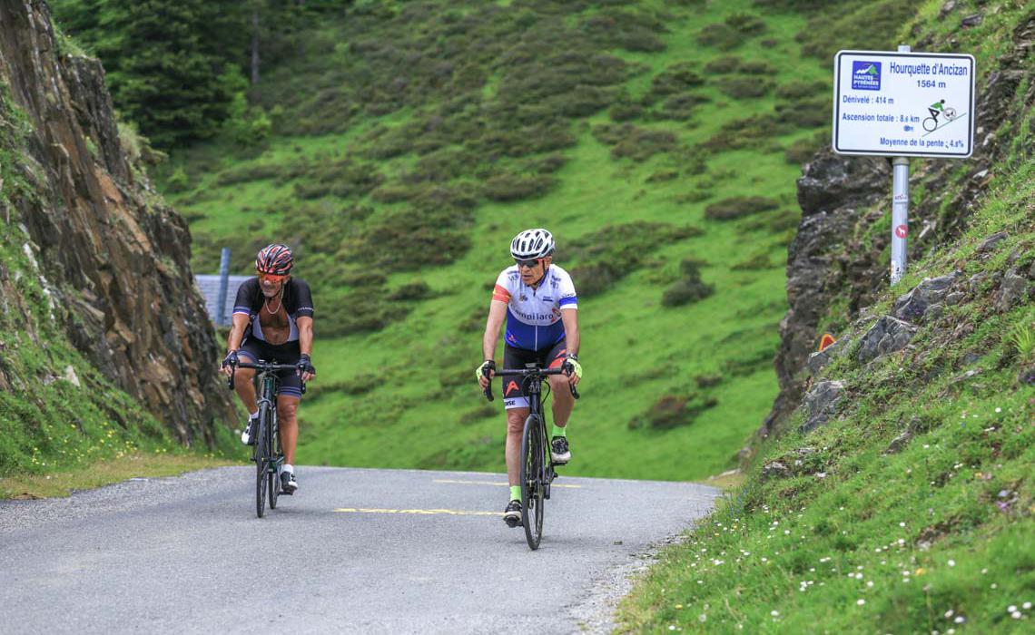Circuito de ciclismo en el Col d'Aspin